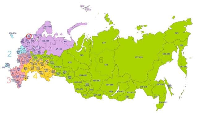 St Petersburg zip codes map